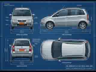 Fiat Idea 2009: blueprint oficial