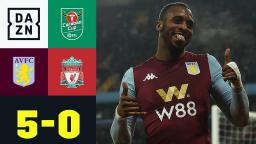 Lehrstunde! Aston Villa schießt Reds-Youngsters ab Aston Villa - Liverpool 50  Carabao Cup  DAZN