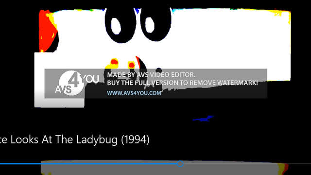 Nick Jr face looks at the ladybug! (bad quality)