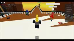 Attempting to slap people in roblox
