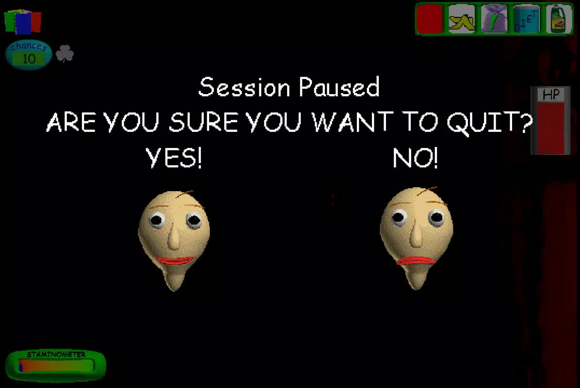 Baldi's Basics 1 1/2 Gameplay
