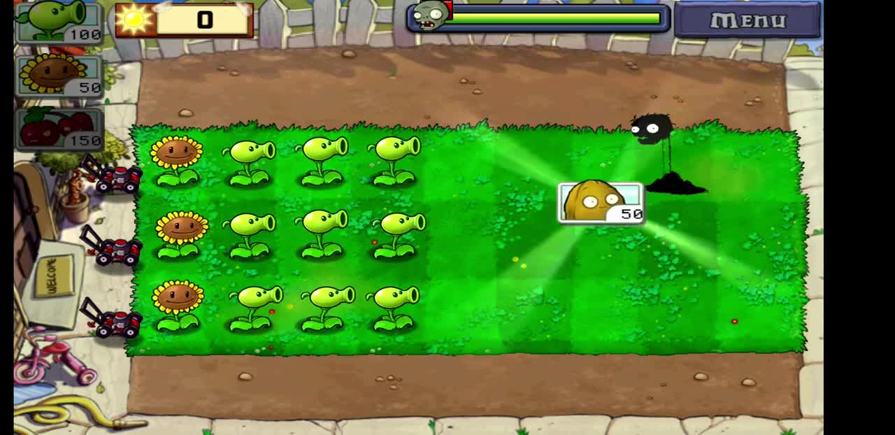 Plants vs. Zombies Day Level 3