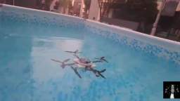 Scientists from China presented a new TJ-FlyingFish quadcopter, which can fly, swim and dive under w