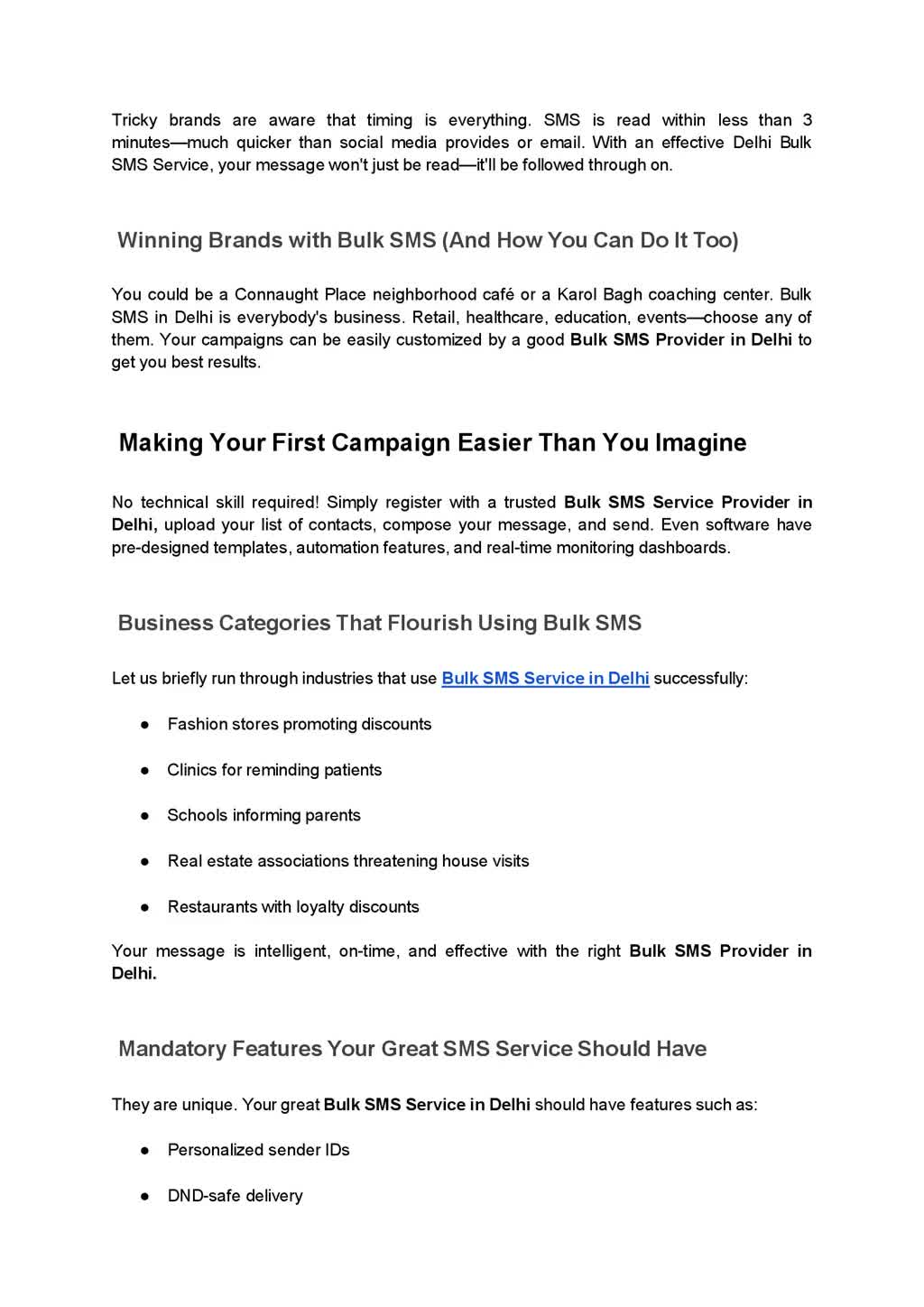 Why Smart Brands Use Bulk SMS in Delhi—Learn the Secret
