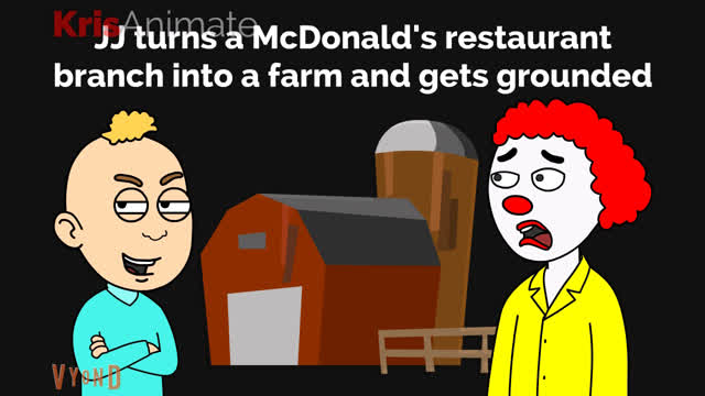 CMGG: JJ turns a McDonalds restaurant branch into a farm and gets grounded