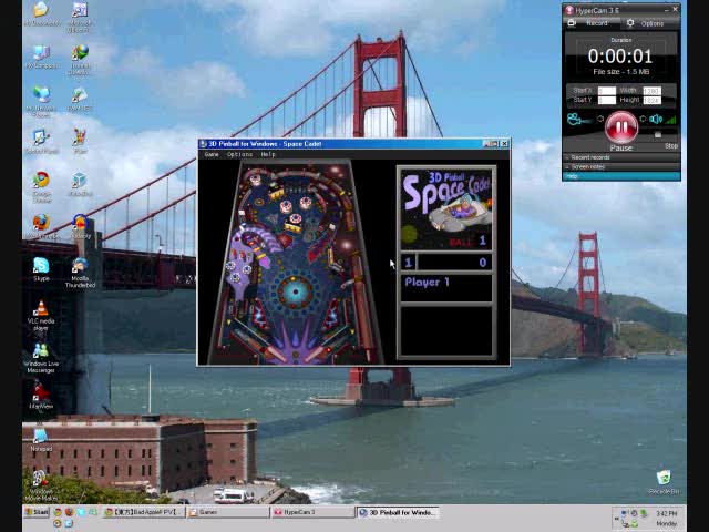 how to cheat in windows xp pinball game
