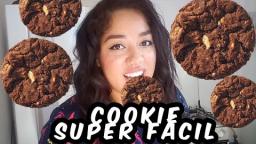 COOKIE COM APENAS 3 INGREDIENTES FÁCIL E RÁPIDO #MAJUNACOZINHA