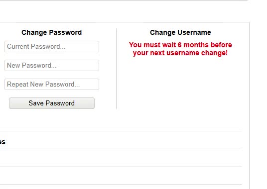 i wanna change my username again
