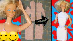 the barbie sewing cafe: how to make top and skirt for supersize barbie