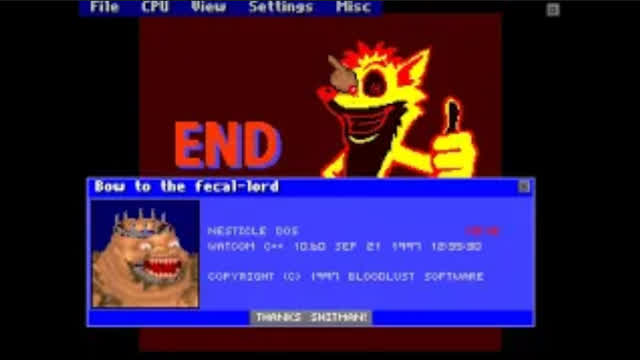 Crash Bandicoot NES Bootleg Played on Nesticle Emulator for MS DOS