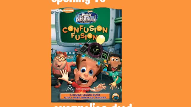 Opening to The Adventures of Jimmy Neutron Boy Genius Confusion Fusion Australian DVD