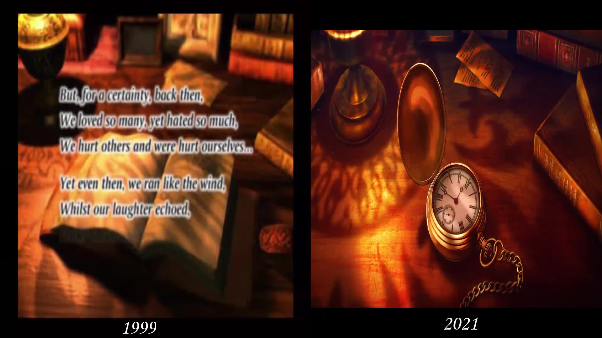 Complex dream 1999 VS 2021 opening comparison