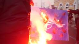 Anti-government rally dissatisfied with the economic policy of the state took place in Rome