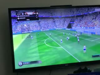My freind scored a goal in fifa 16!