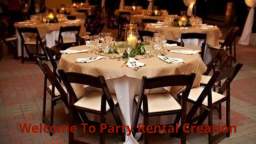 Party Rental Creation - Tables And Chairs For A Wedding