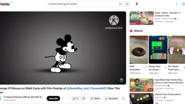 Mouse.avi Green Screen Leak Animation