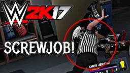 WWE 2K17 Glitch - THE REFEREE REFUSES TO COUNT!!! REFEREE HEEL TURN!!!