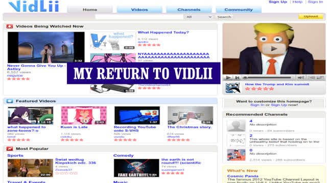My return to VidLii