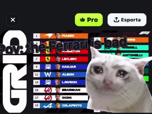POV: the Ferrari is bad