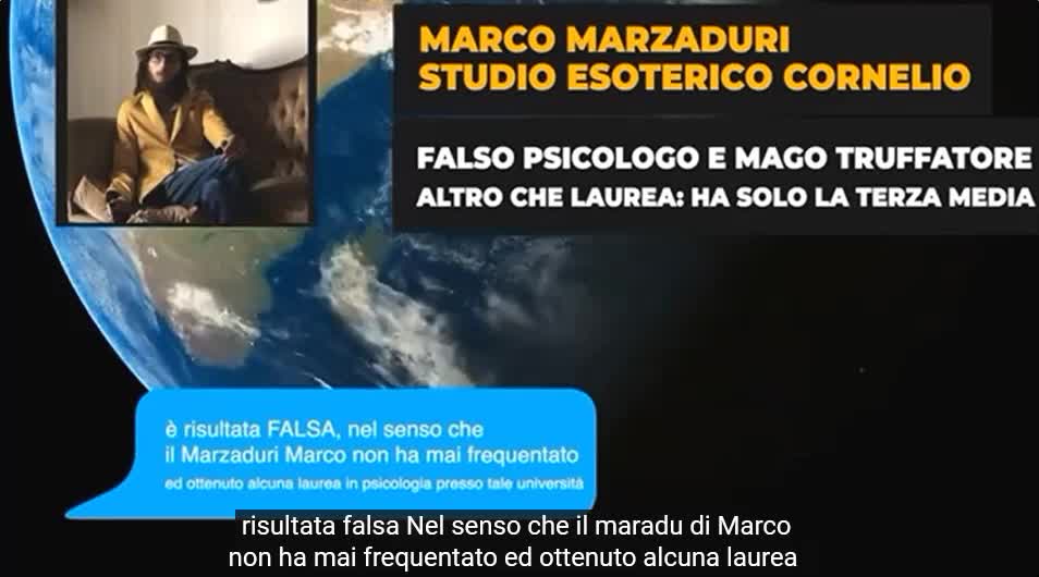 4 Marzaduri Marco millanta di essere docente c/o una prestigiosa Università maltese: tutto falso