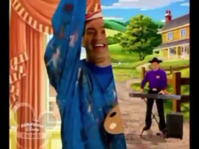 Wiggle y aprende - Murray y jeff pintando un cuadro granja