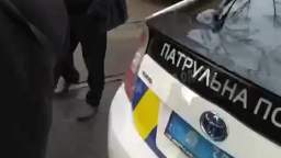 Odessa cops row teenagers on the street and take them to the draft board