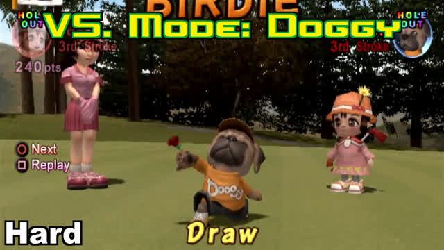 Everybody's Golf (PS2) - VS. Mode Playthrough: Doggy (Hard)