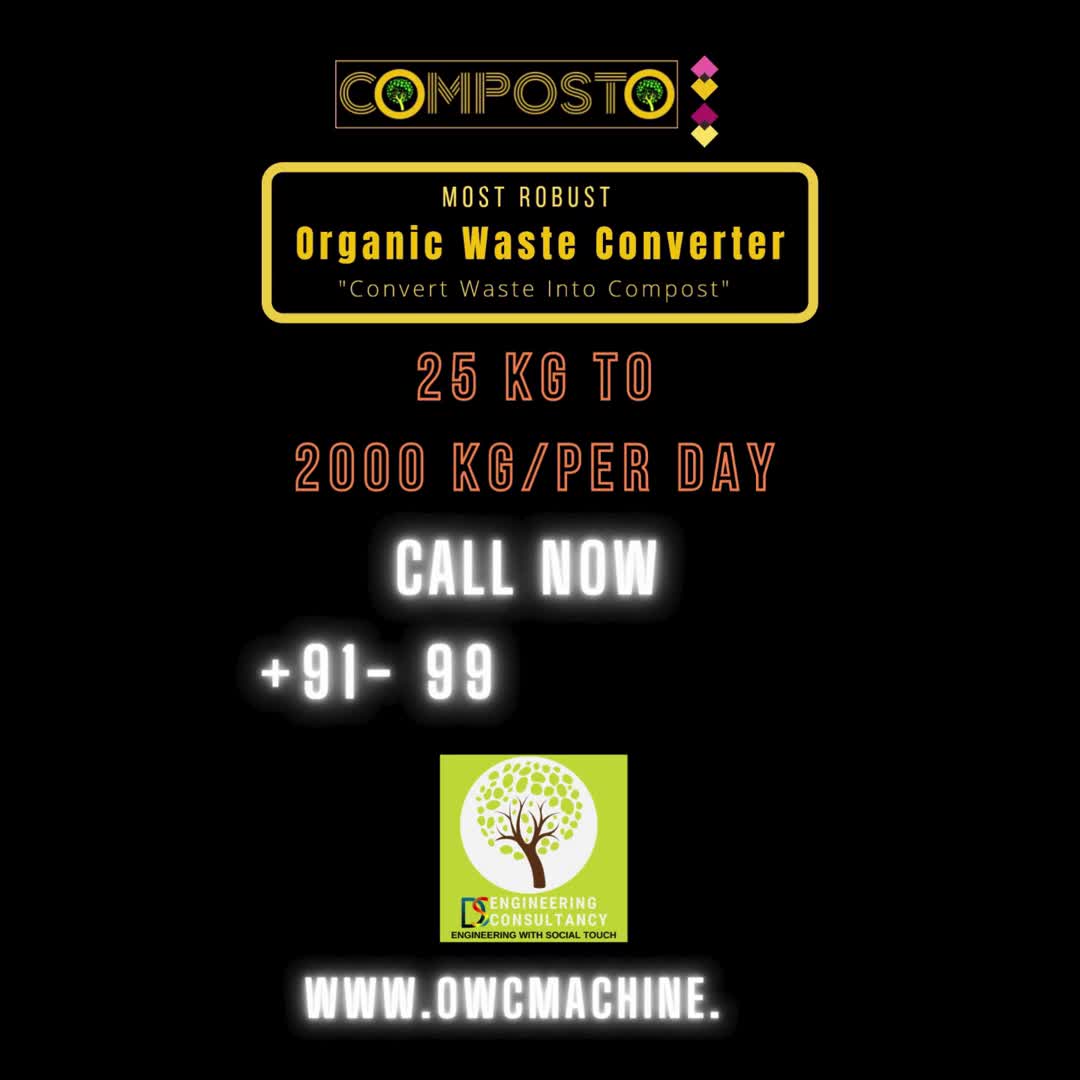 Canteen Waste Composting Machine | Compost Machine Price in India | COMPOSTO