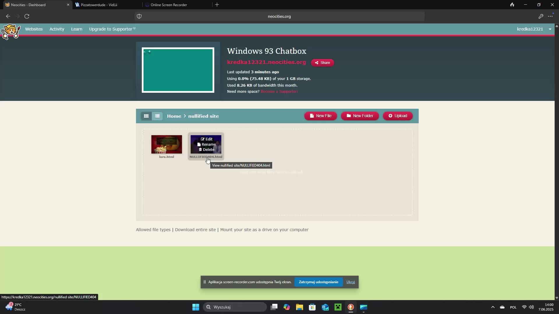 showcasing my website :D