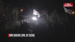 Val Susa, scontri nella notte tra polizia e No Tav - San Didero 13-APR-2021