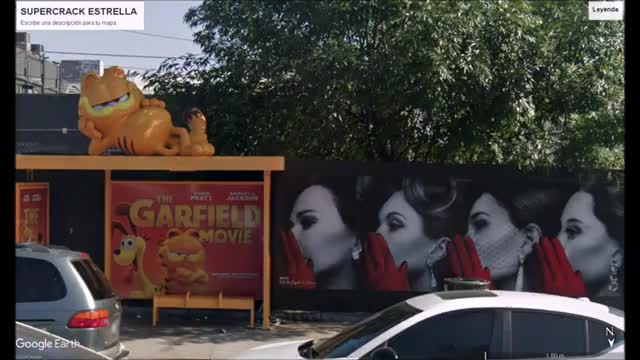 112 Extraña publicidad Cobertizo para autobuses Garfield