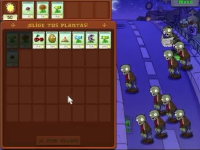 Plantas contra zombies - nivel 2-1