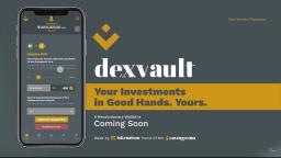 Savingscoin - DexVault Teaser V3 - Savingscoin Wallet