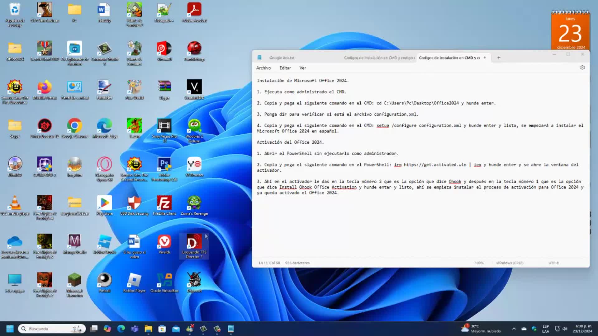 Como instalar el Microsoft Office 2024