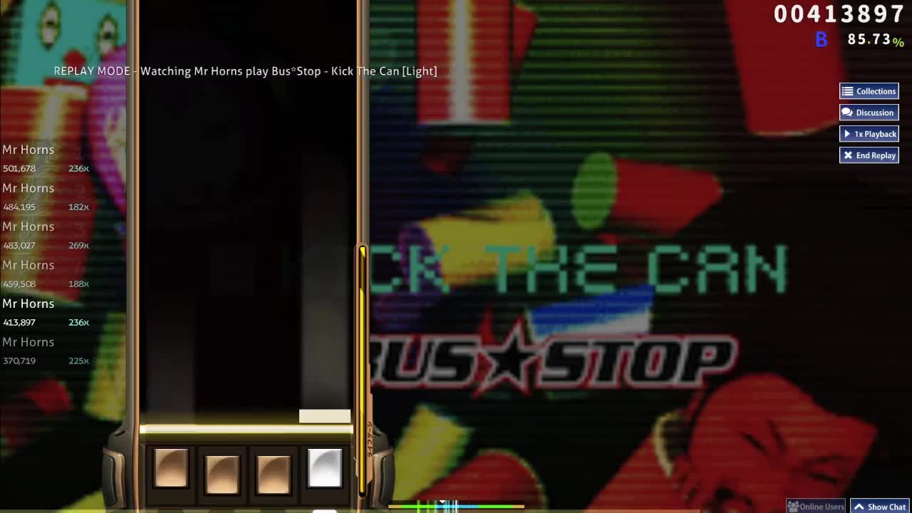 Me playing osumania