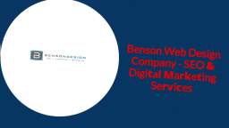 Benson Web Design Company - SEO Services in San Antonio, TX