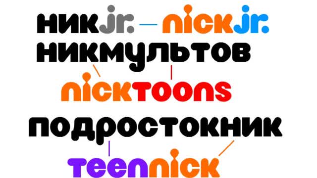 Русские названия каналов семейства Nickelodeon. 🇷🇺🧡