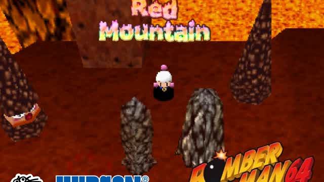 Bomberman 64 (Nintendo 64) World 3: Red Mountain: Stage 1 - Hot on the Trail [Reupload]