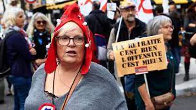 Thousands of people gathered on the streets of Paris to support the workers strike