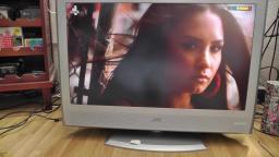 Testing the really good speakers on a JVC LT-32DR7 32 inch Silver HD LCD TV with freeview