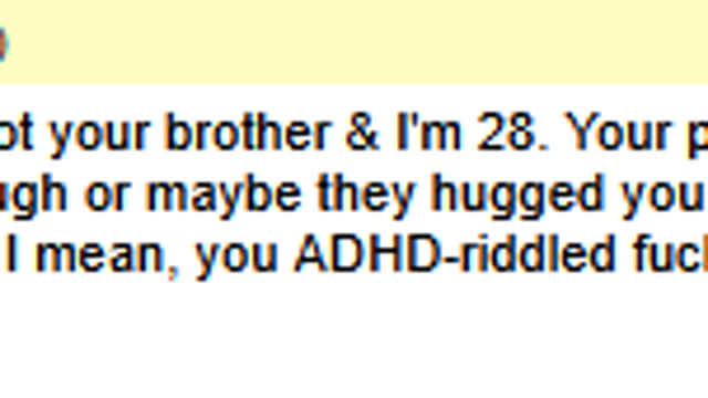 @BasaraMondo the 28 year old virgin crying about a block