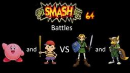 Super Smash Bros 64 Battles #81: Kirby and Ness vs Link and Fox
