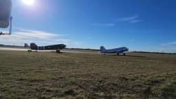 Two historic World War II military aircraft collided mid-air at an air show in Dallas, USA