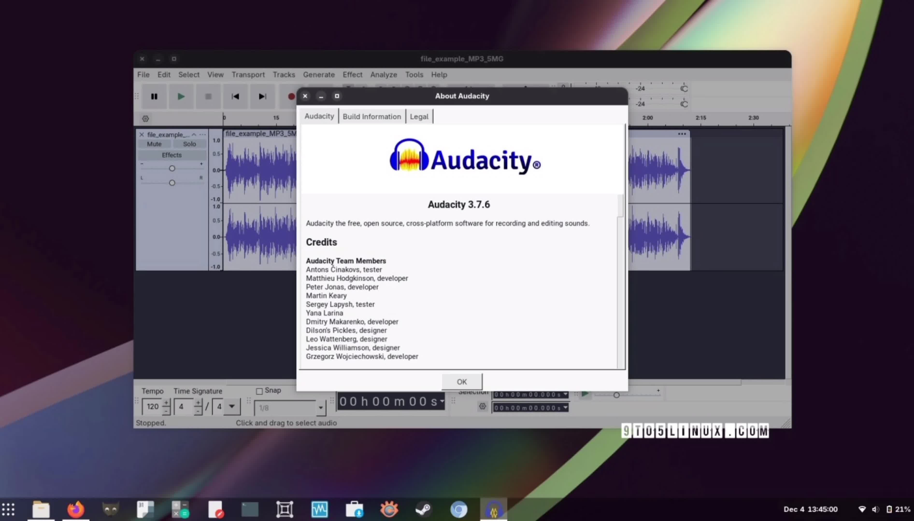 Audacity 3.7.6 Audio Editor Adds FFmpeg 8 Support, Spectrogram Wavelet Analysis