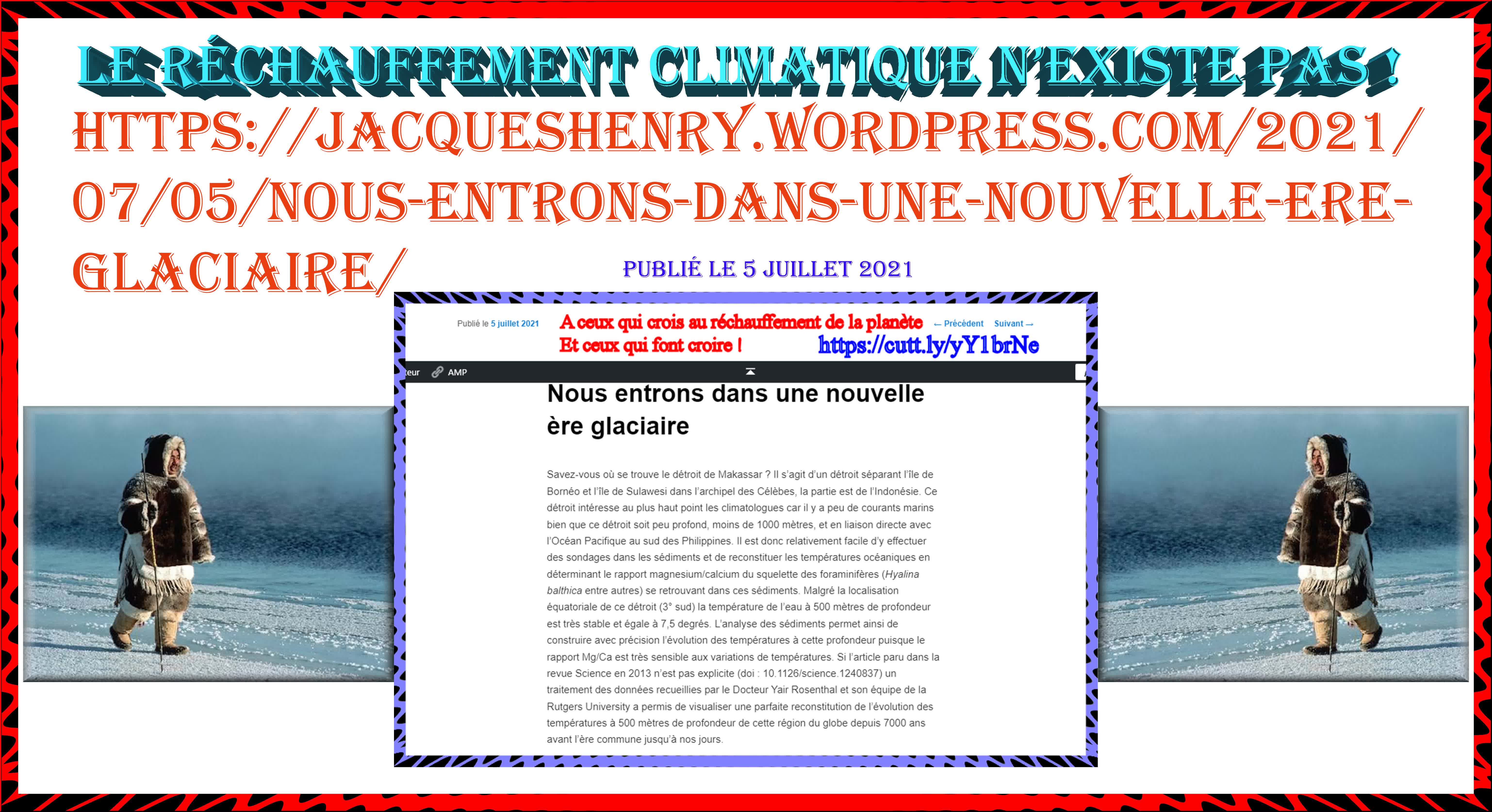 le réchauffement climatique n’existe pas !