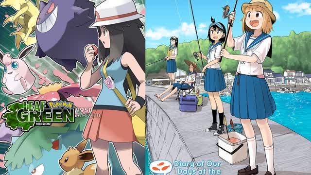 Pokemon Leaf Green and Diary of our Days at the Breakwater Crossover Custom Wallpaper - Show Me [HD]
