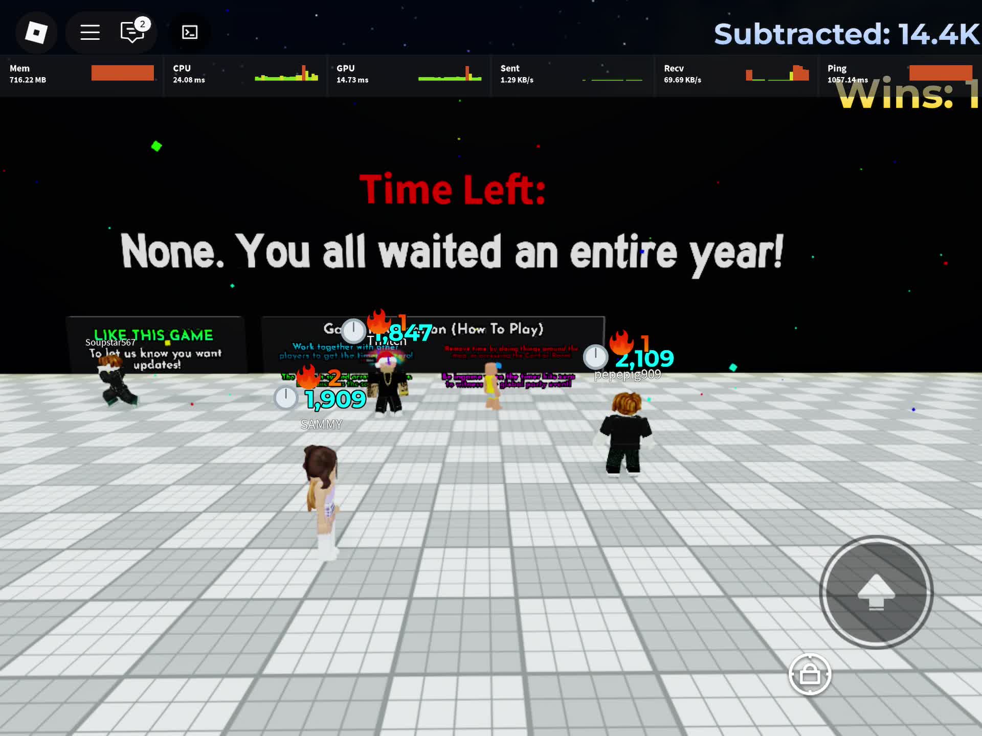 This Legendary Moment Happened In Roblox! (Game:Wait For 1 Year)