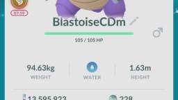 Pokémon GO-Shiny Sunglasses Blastoise Mega Evolution