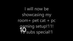 Thank you for 10 subs!.mp4 Room reveal + pet reveal+ gaming