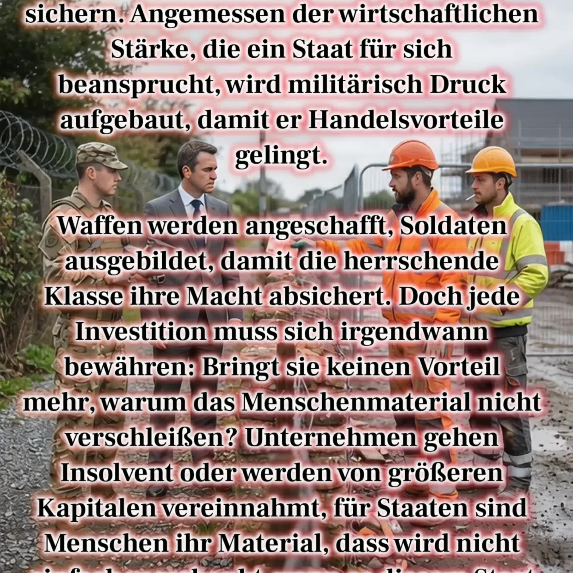 Aufrüstung ist Investition